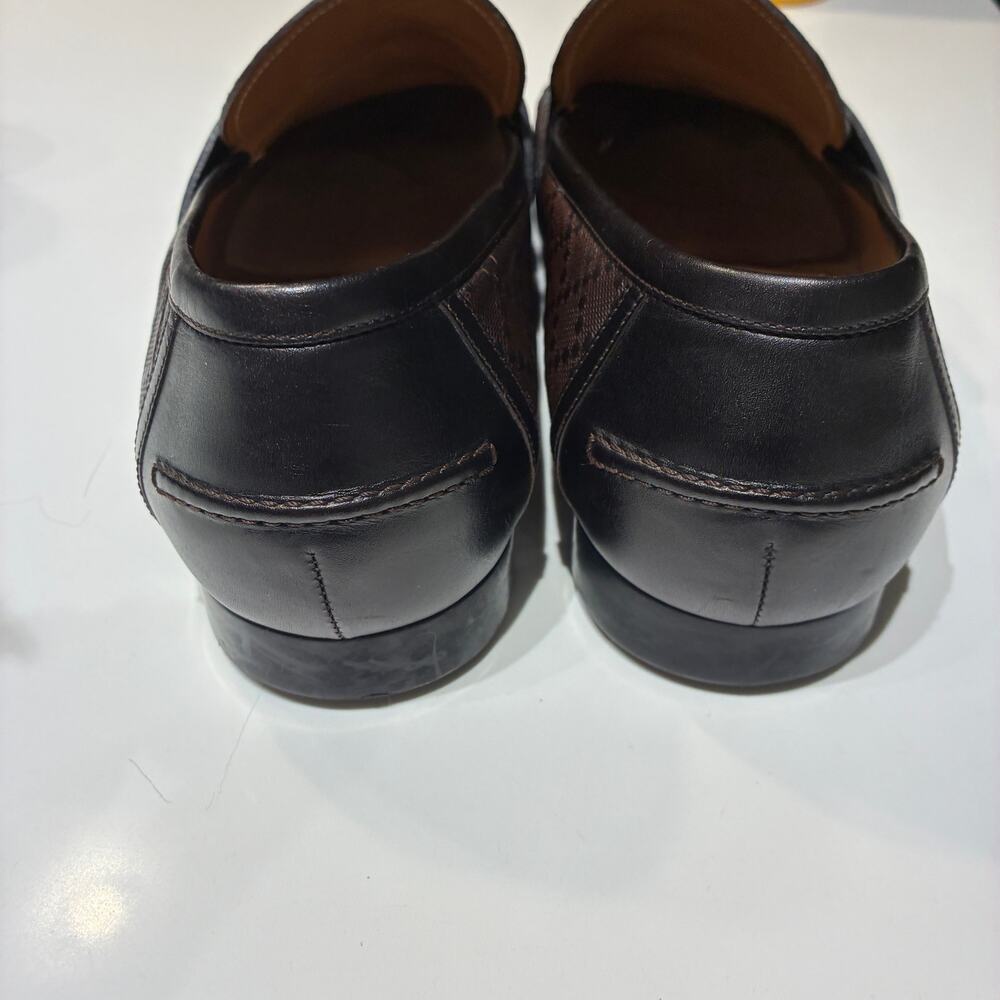 Gucci Brown Leather Hilary Lux Diamante Sz 11 - Picture 8 of 11